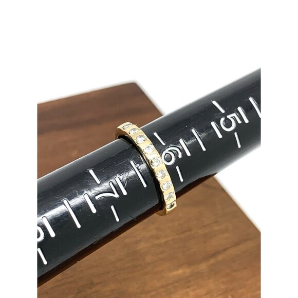 Women's Wedding Band Diamond 0.50ctw 14k Yellow Gold Stackable Ring Size 6.25 - Picture 10 of 12